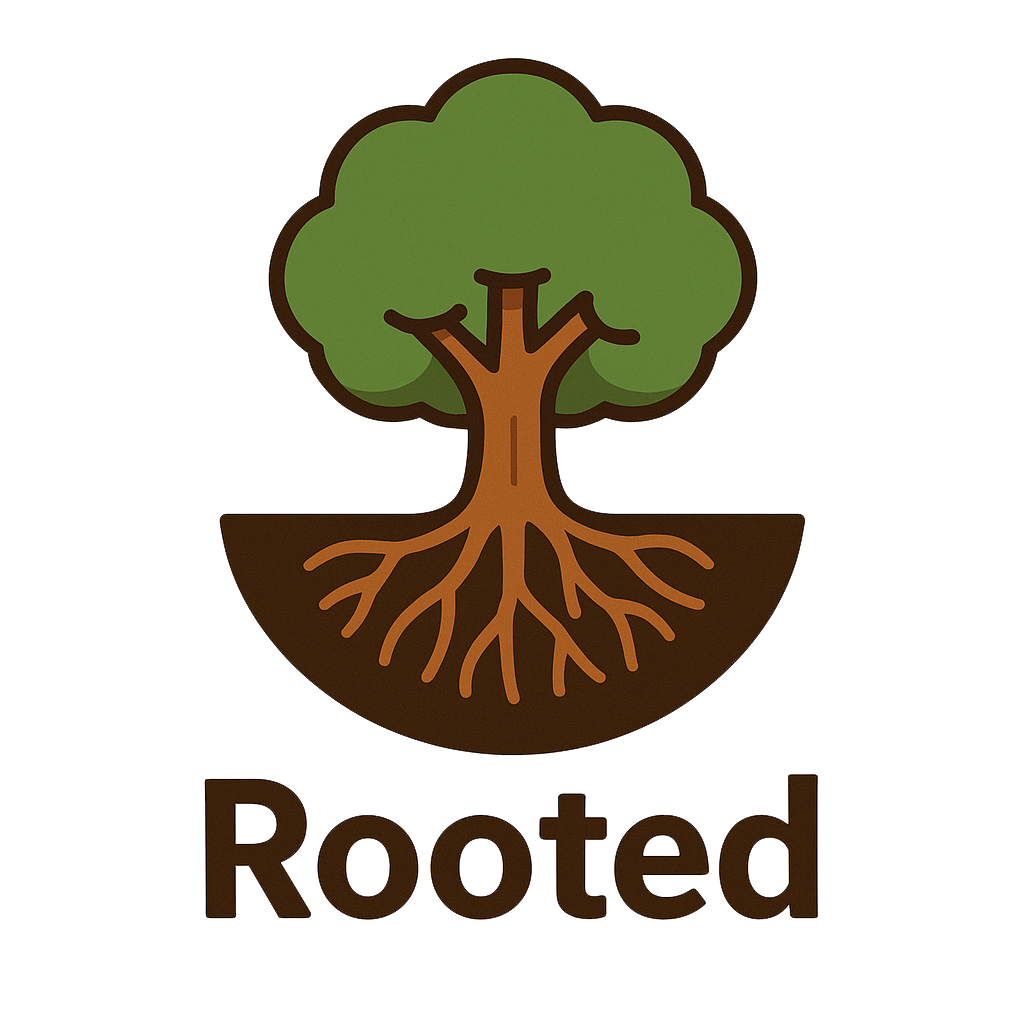 Rooted tree logo
